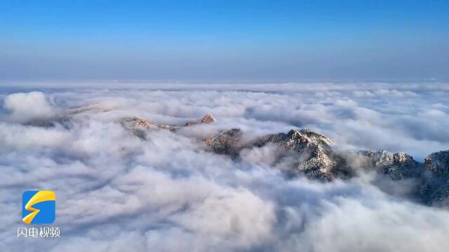 新泰:新甫山景区银妆素裹美如画