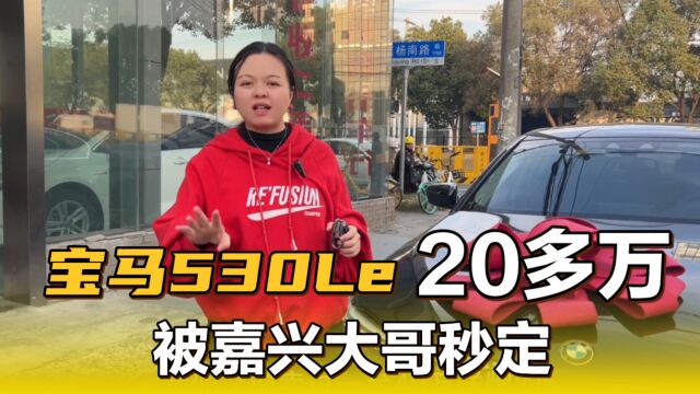 油电混合宝马530Le新能源,实表2万公里,才卖20多万