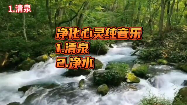 净化心灵纯音乐《清泉》《净水》