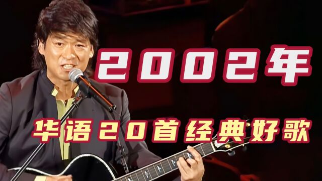 2002年华语乐坛20首经典好歌,时间太快了,都是经典回忆啊