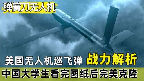 弹簧刀无人机：美国无人机飞弹战力解析，中国学生看图纸完美克隆