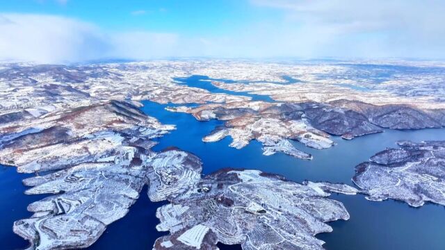 诗画山东|俯瞰莱阳梦幻雪景 感受自然纯净之美