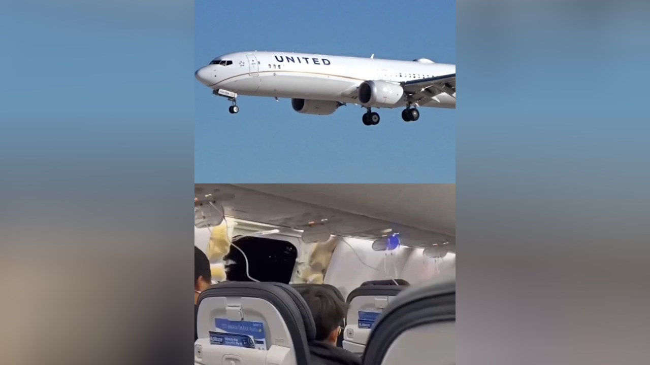 舱门空中飞脱美联航宣布停飞波音737max9型客机