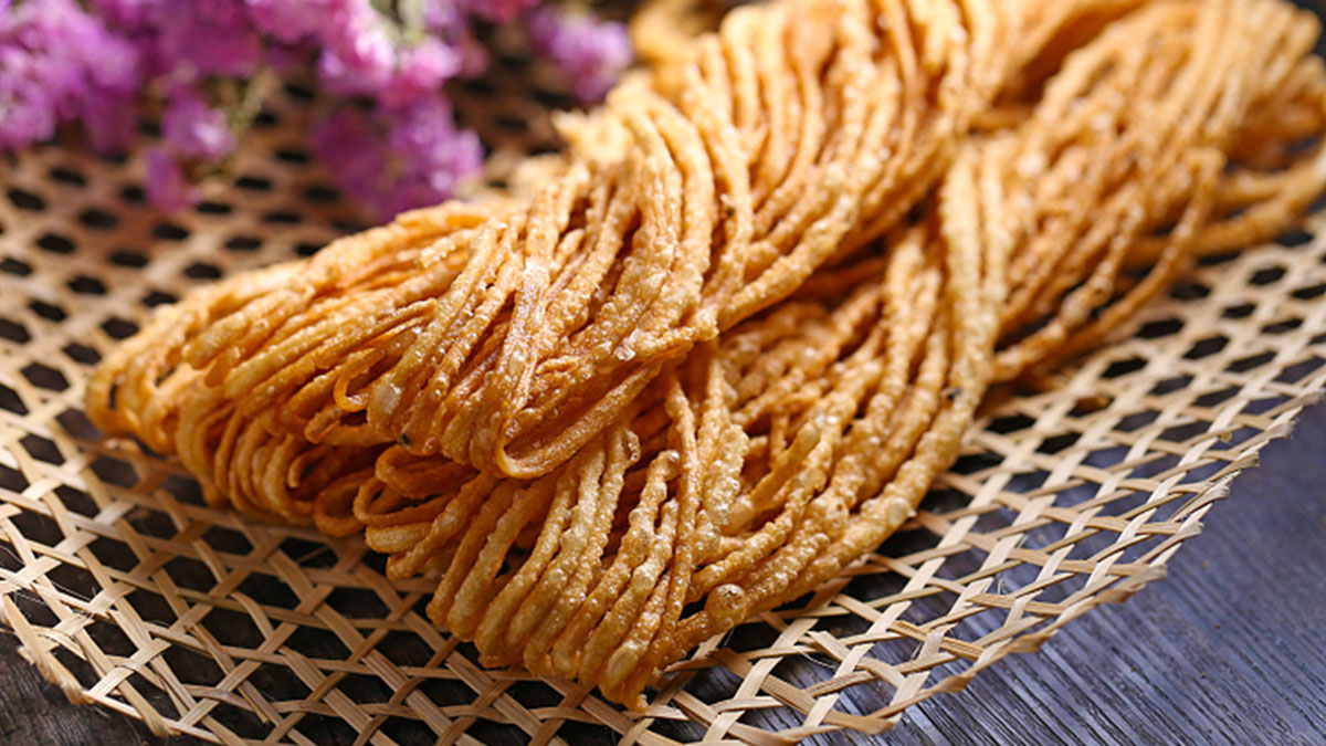 好吃到停不下来的炸馓子