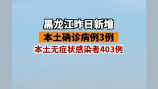 黑龙江昨日新增本土确诊病例3例 本土无症状感染者403例
