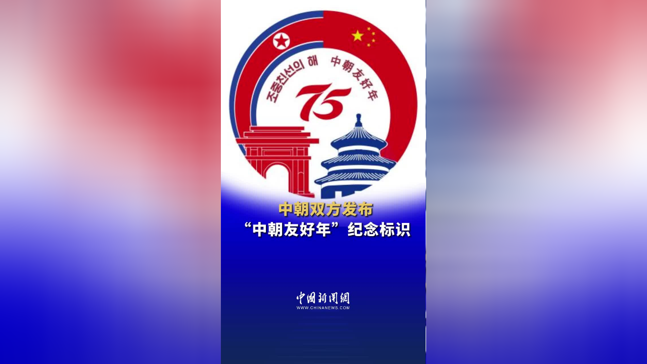 中朝双方发布"中朝友好年"纪念标识