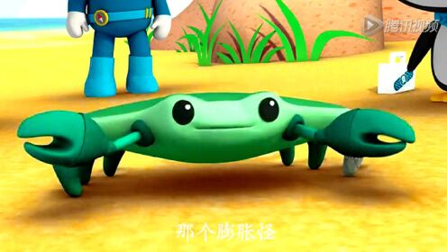 沙滩上的膨胀怪物