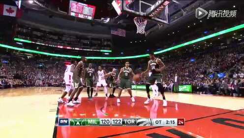 《NBA全场集锦》雄鹿vs猛龙第1加时精编 德罗赞滞空拉杆上篮