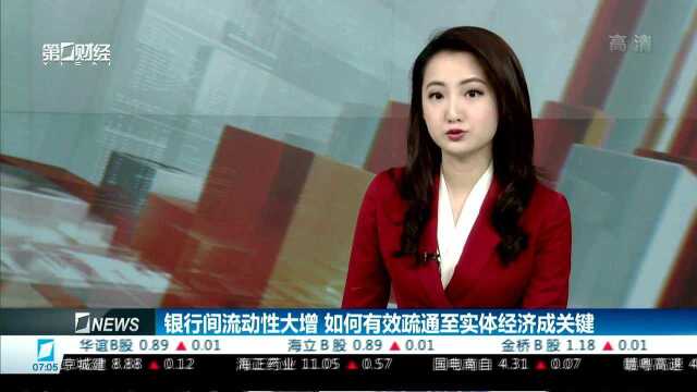 银行间流动性大增 如何有效疏通至实体经济成关键