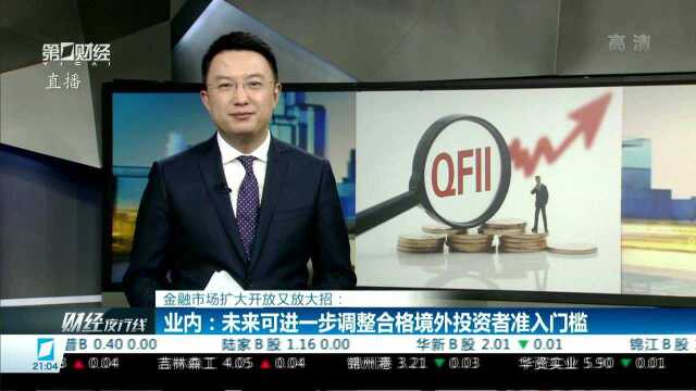 业内:未来可进一步调整合格境外投资者准入门槛