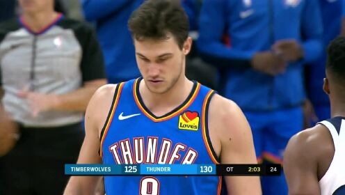 《NBA全场回放》【原声回放】森林狼vs雷霆加时赛 唐斯追身重扣难挽局