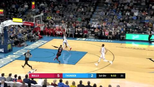 《NBA全场集锦》邓恩助攻拉文空接扣篮 马尔卡宁自抛自抢补扣得手