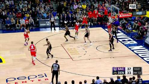 《NBA全场集锦》本场最佳配合 国王全队连线阿里扎三分穿心