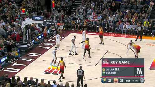 《NBA全场回放》【原声回放】步行者vs爵士第2节 康利状态火热连续得分