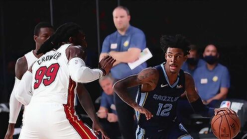 《NBA全场集锦》【球星】莫兰特vs热火集锦 轻松砍下22+12上演空接平筐暴扣
