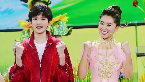 月亮姐姐,王源,洛天依表演少儿歌舞《听我说》