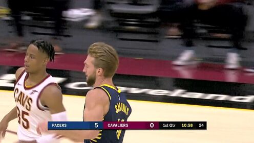 《NBA全场集锦》惊喜送到家！小萨三分脱筐一个箭步抢球劈筐