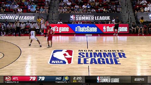 《NBA全场集锦》NBA夏季联赛：老鹰vs步行者第4节英文原声回放