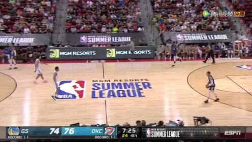 《NBA全场集锦》【回放】NBA夏季联赛：勇士vs雷霆第4节