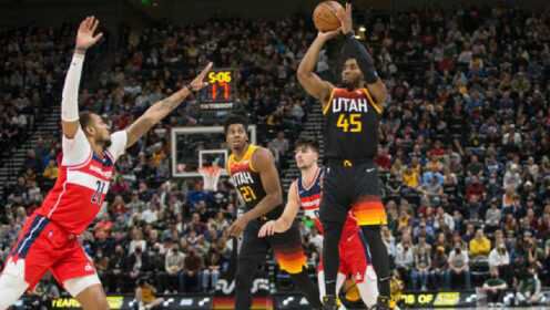 《NBA全场集锦》【球星】米切尔vs奇才集锦 32+5凌波微步欧洲步上篮打成2+1