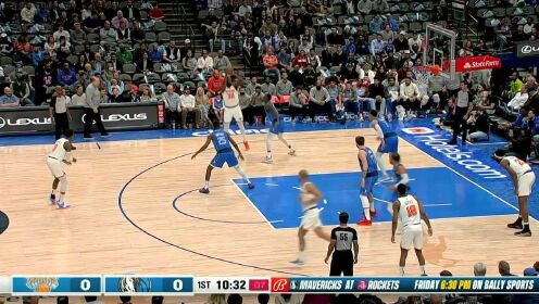 《NBA全场集锦》兰德尔中投离谱三不沾 罗宾逊斜刺里杀出暴扣得手