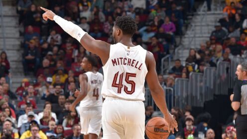 《NBA骑士》【球星】米切尔vs尼克斯集锦 三分13中8怒砍38分12助攻