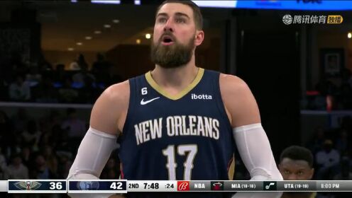 《NBA全场集锦》【回放】NBA常规赛：鹈鹕vs灰熊第2节中文解说回放