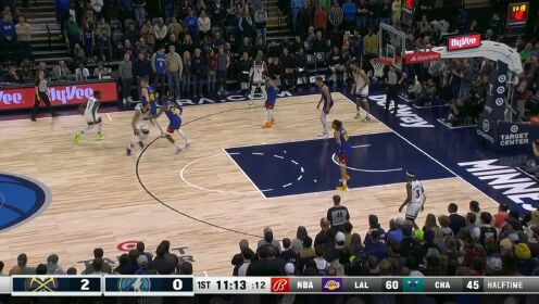 《NBA全场集锦》【回放】NBA常规赛：掘金vs森林狼第1节英文原声回放
