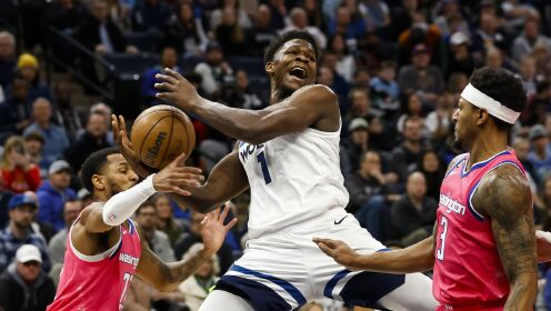 《NBA全场集锦》【球星】爱德华兹vs奇才集锦 34+5+3手感火热撕裂防线
