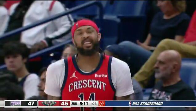 NBA常规赛：国王vs鹈鹕英文原声全场回放