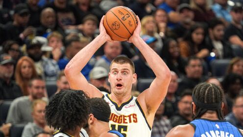 《NBA全场集锦》掘金vs魔术五佳球 约老师不看人妙传雷吉三分球进灯亮