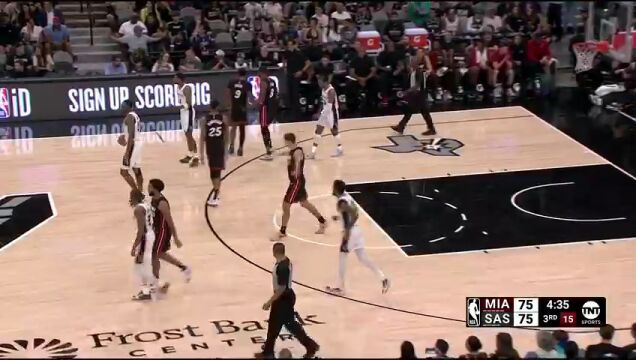 热火vs马刺第三节英文原声回放