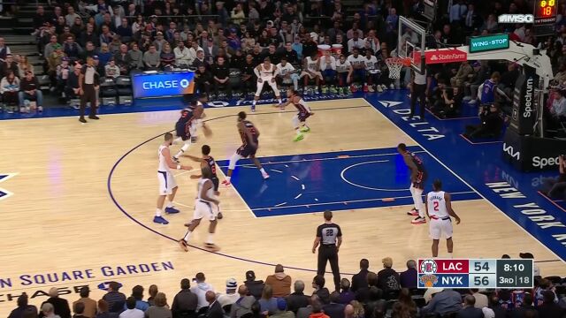 莱昂纳德vs尼克斯集锦 全场砍下18+5进攻端展现稳定中投