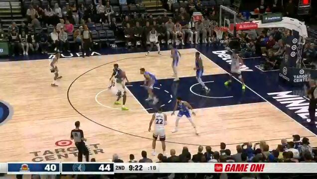 NBA季前赛：拉阿纳纳马卡比vs森林狼第2节中文解说回放