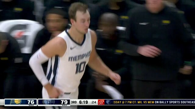 步行者122-127灰熊 小贾伦·杰克逊18+5+5灰熊加时险胜步行者