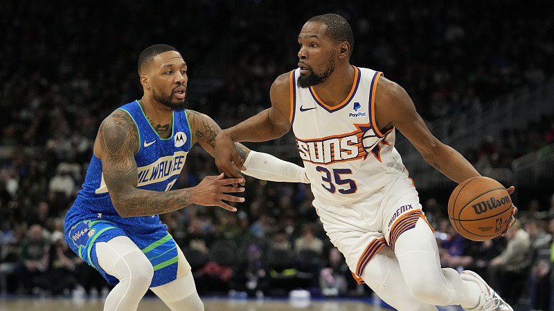 太阳vs雄鹿五佳球 利拉德超远压哨杜兰特遮天大帽波蒂斯压迫感十足