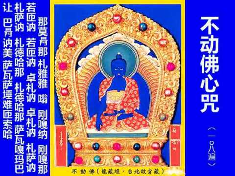 不动佛心咒108遍