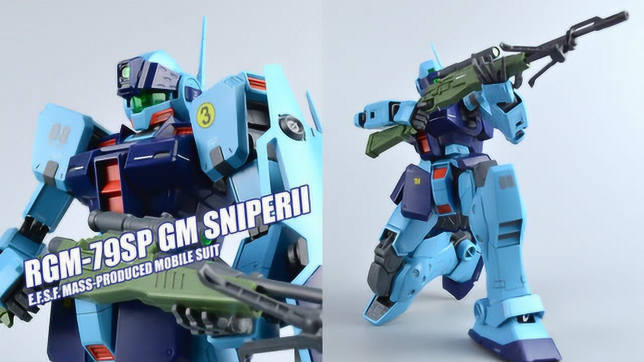 评头论足模玩分享评头论足蓝色狙击精英万代mg狙击型吉姆2高达模型