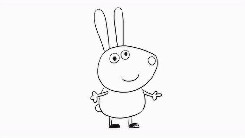小猪佩奇之小兔子幼儿亲子儿童简笔画幼儿园学画画