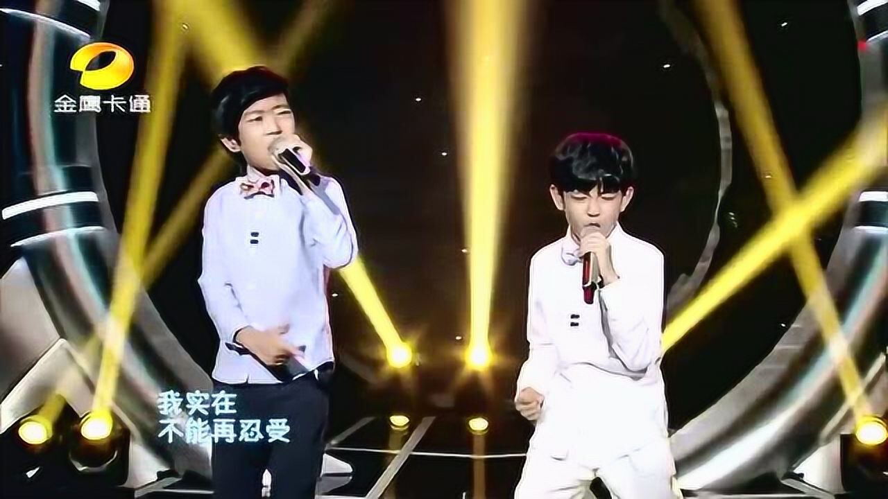 中国新声代张铭浩谢昊轩合唱啊朋友再见现场版歌曲mv