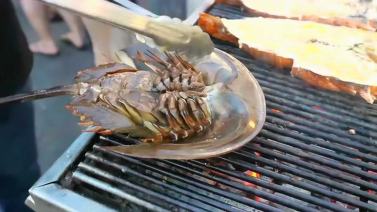 泰国街头海鲜美食 鲎