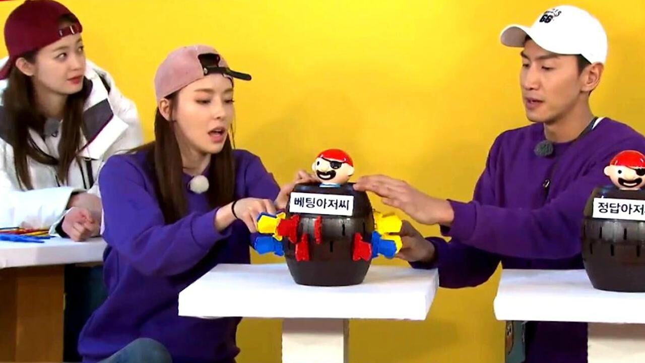 runningman李光洙和李多熙太搞笑了美女生气的样子好可爱