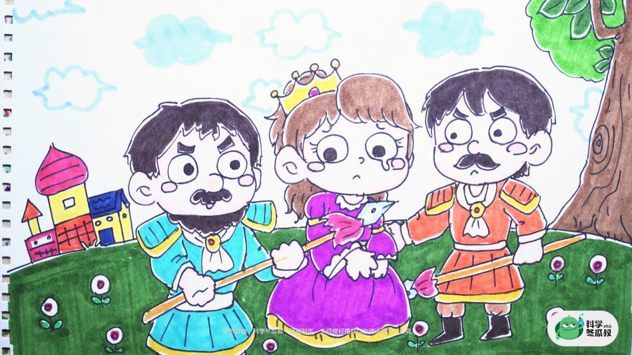 野天鹅的故事儿童简笔画绘画教程