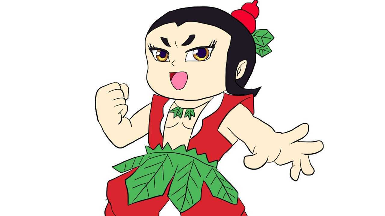 帅气的葫芦娃儿童卡通简笔画