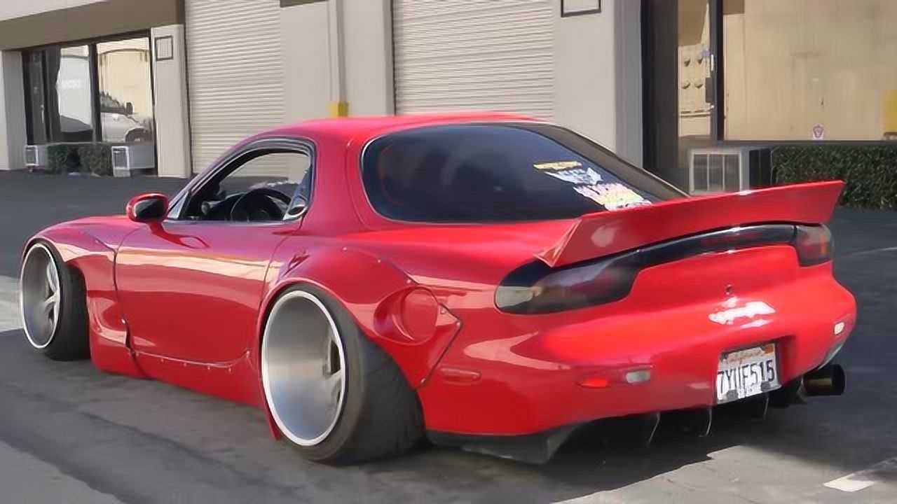 大红火箭兔宽体rx-7 fd马力机测试,一脚油门后都能冒火!