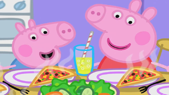 小猪佩奇和乔治去日本料理店吃寿司午餐