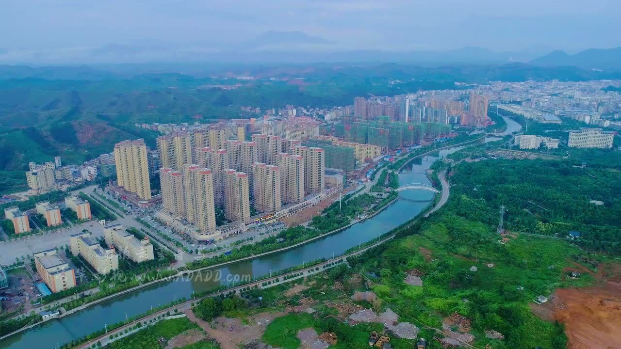 客家寻乌：震撼航拍云雾中的寻乌县_高清1080P在线观看平台_腾讯视频