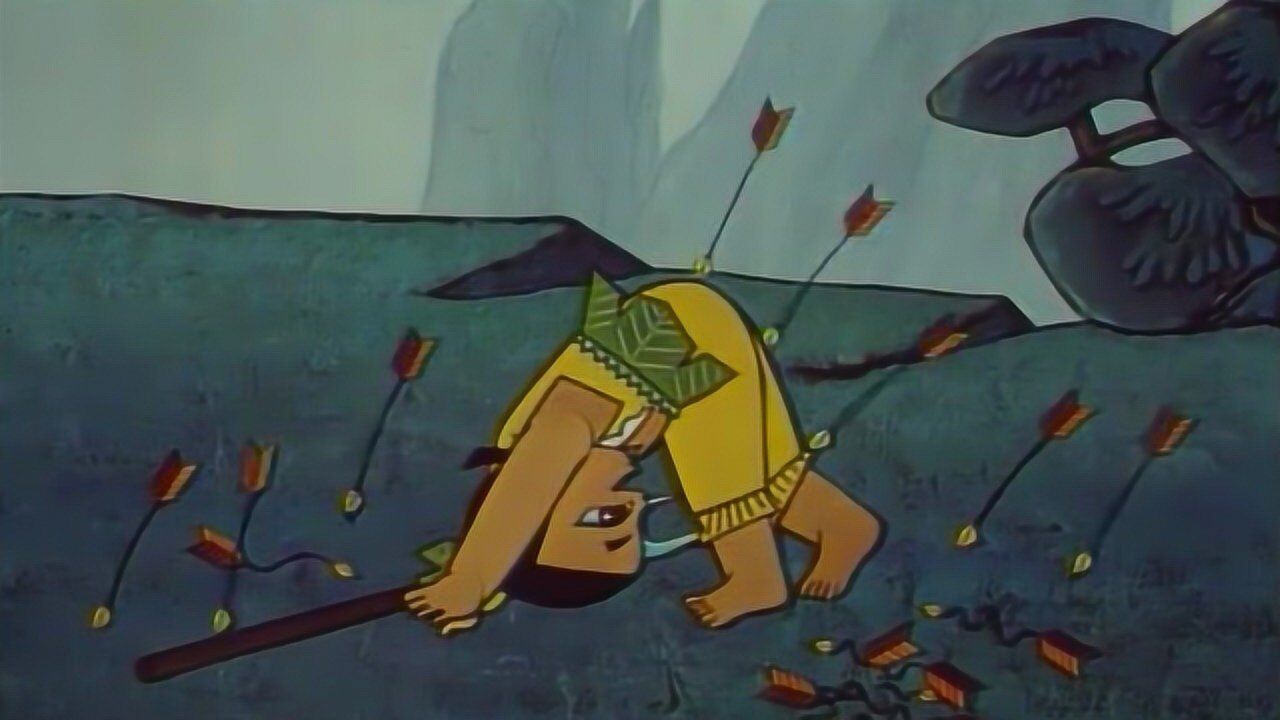 葫芦兄弟蜜蜂向葫芦娃发射尾针不料三娃只当挠痒痒