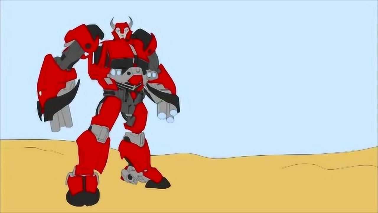 《变形金刚》自制汽车人变身特效动画!"飞过山"