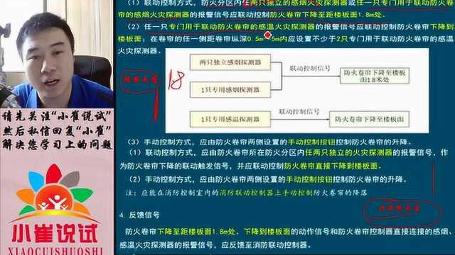 小崔说试211集:防火门及防火卷帘的联动控制设计,消防出个选择